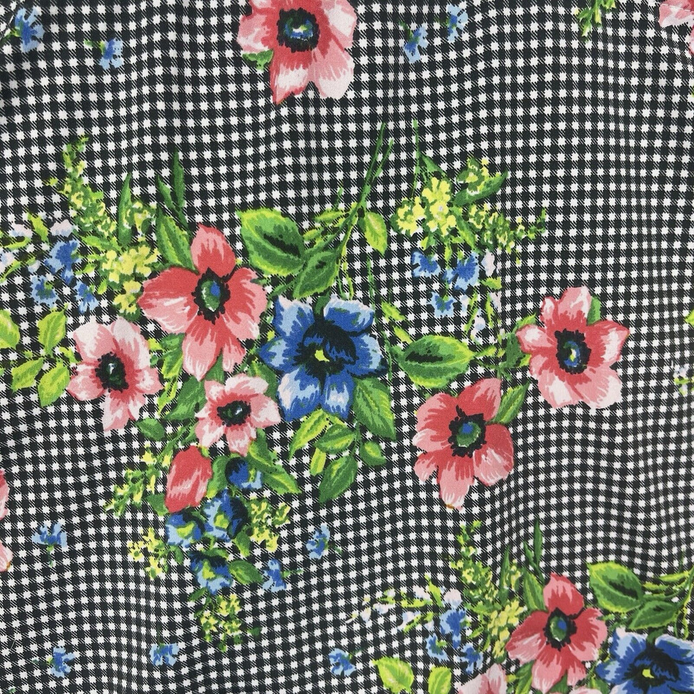 Swing Control Gingham Botanical Pull On Golf Skort Size 6 Preppy Clueless - Picture 2 of 13